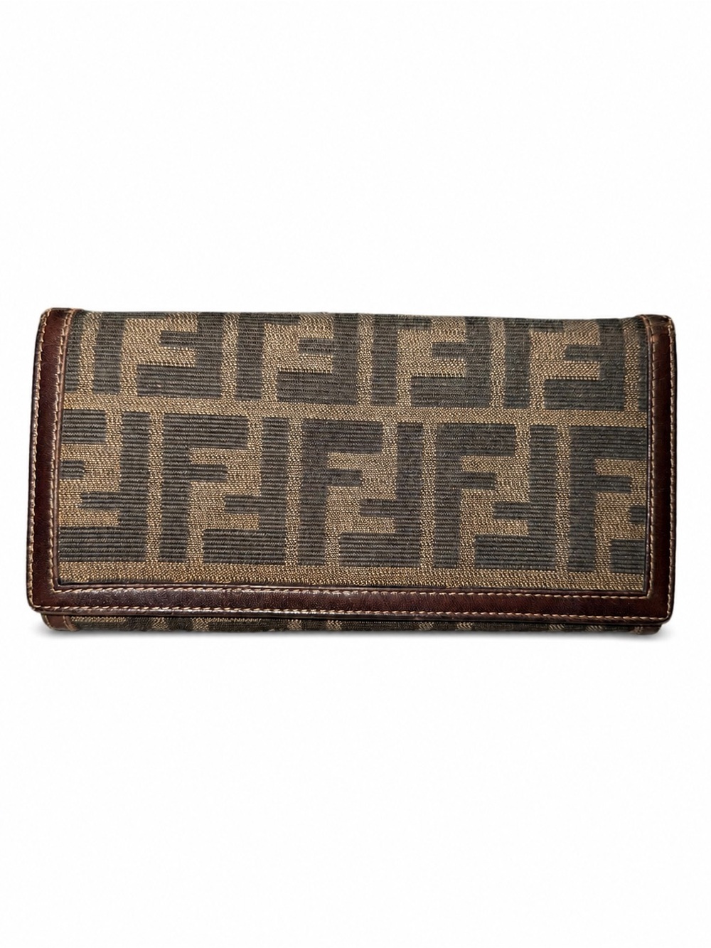 Fendi Brown Monogram Continental Wallet